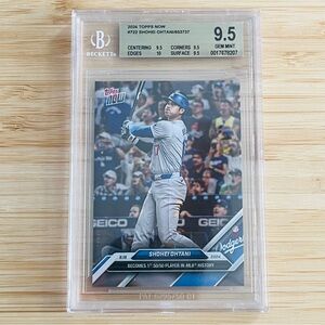 SHOHEI OHTANI 2024 Topps Now 1st 50/50 Player Graded BGS 9.5 Gem Mint